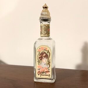 Vintage Avon 1976 90th Anniversary Keepsake California Perfume Co. Glass Bottle